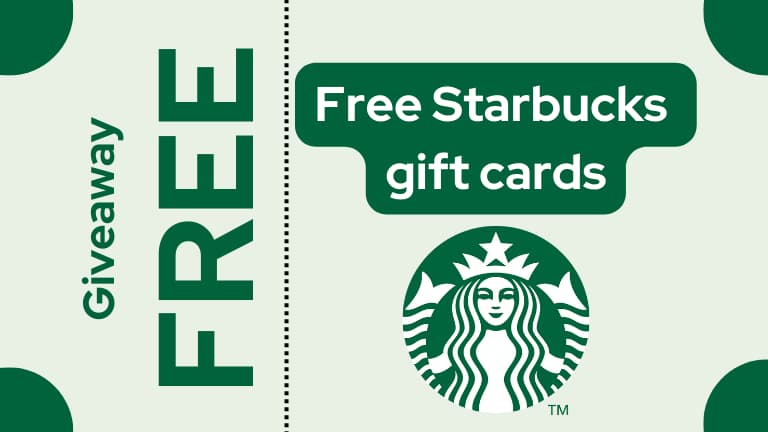 Free Starbucks gift cards