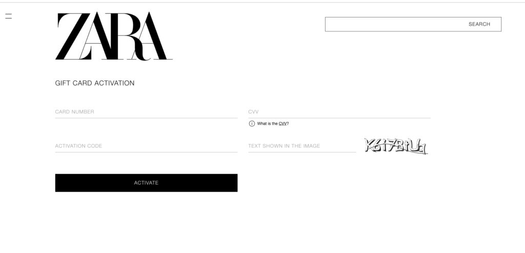 How to Activate Zara Gift Cards