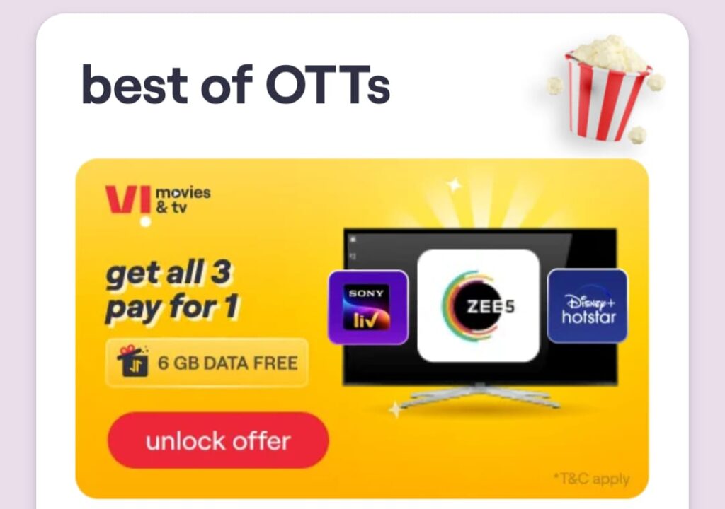 Free Disney+ Hotstar Subscription with Recharge