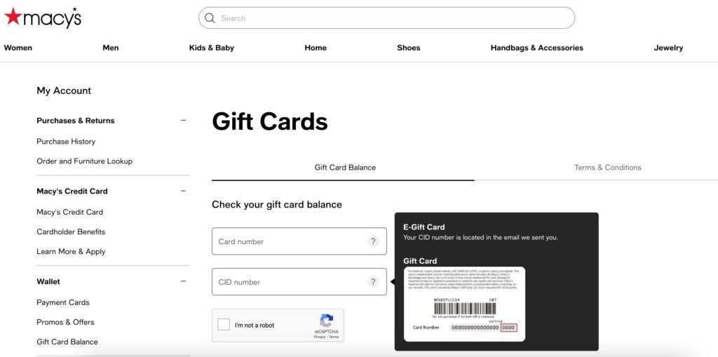 Steps to Redeem Macy’s Gift Cards