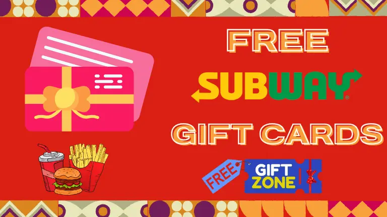 free subway gift cards